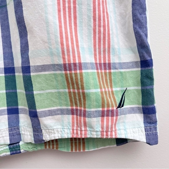 Nautica Men’s colorful plaid cotton drawstring shorts Size Large - Picture 3 of 9